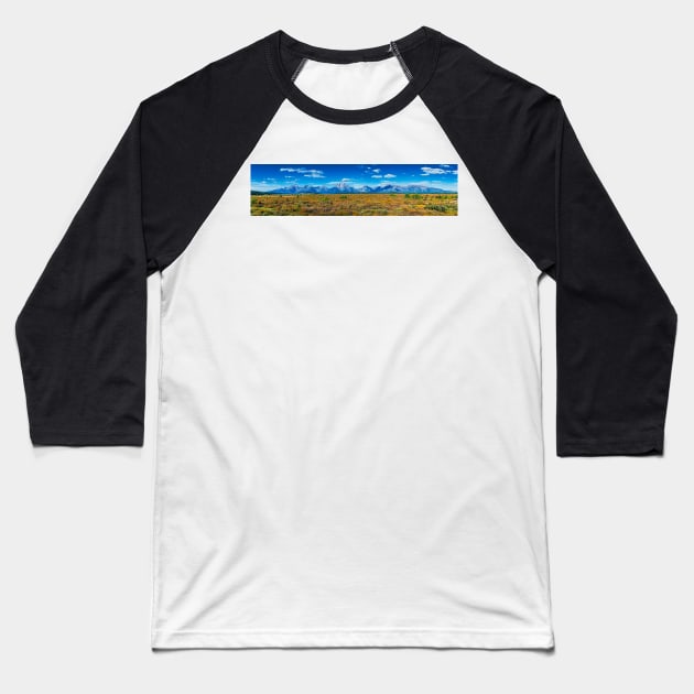 Autumn's Arrival - at The Teton Range Baseball T-Shirt by ElevatedCT